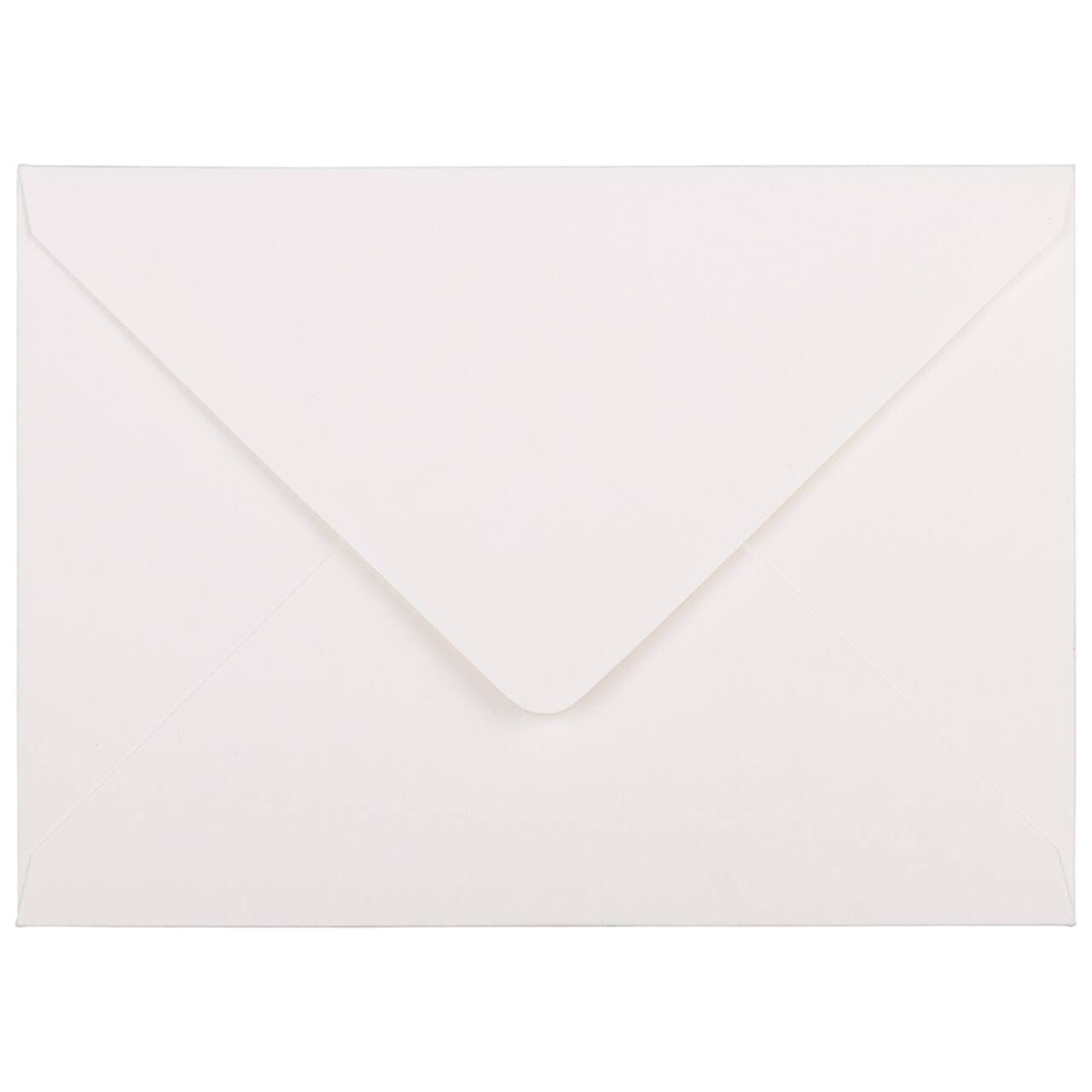 JAM Paper A7 Bright White Laid Strathmore Invitation Envelopes with Euro Flap, 25ct.